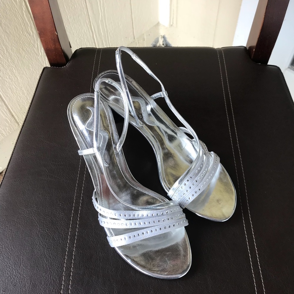 Nina Silver Heels Sandals